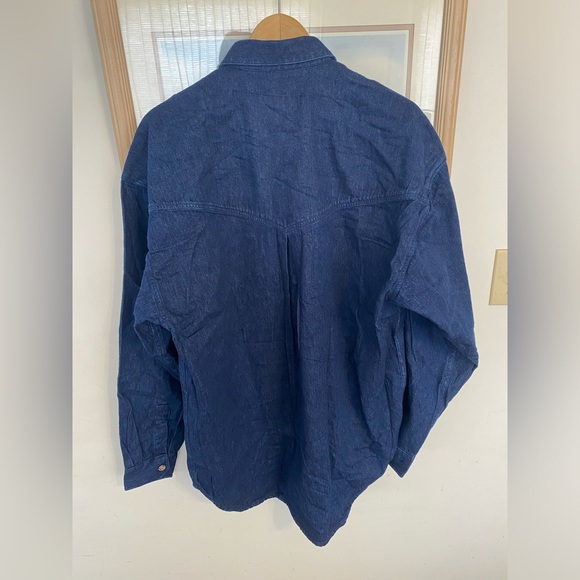 Vintage Versace Denim Shirt Jacket - Picture 2 of 9